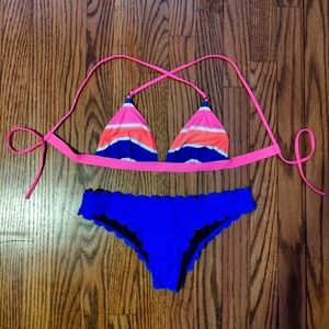 Two piece bathing suit